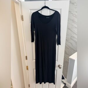 Cynthia Rowley Black Scoop Neck Maxi Dress